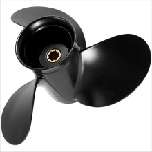 48-828158A12 Aluminum Boat Outboard Propeller 9X10 1/2 8 Spline Tooth 3 Blade for Mercury 6-15HP
