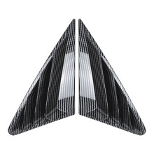 Car Rear Window Shutter Cover Trim Louver Side Vent for A3 8Y Sedan 2021-2024 Carbon Fiber