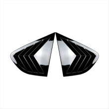 Car Rear Window Louvers Shutters Blinds Cover Trim for X4 F26 2014-2018 Accessories Bright Black