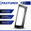 7.5 LCD Touch Screen Air Conditioning Panel Decorative Frame Cover for Golf 7 8