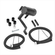 Car Modification Oil Catch Can Kit Breathable Pot for Charger 2011-2021 Black