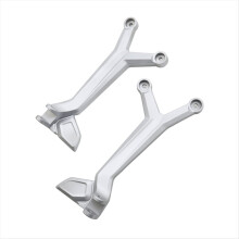 Motorcycle Footrests Foot Rest Bracket for Trident 660 TRIDENT660 2021-2024 Rear Passenger Footpegs Kit Silver