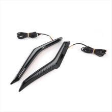 Motorcycle Strike Windshield Trim Lamp Turn Signal Brake LED Light for Gold Wing GL1800 Tour 18-2023,A