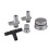 PCV Reroute & Resonator Kit for 2004-2010 6.6L Silvery 7