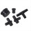 PCV Reroute & Resonator Kit for 2004-2010 6.6L Black 1