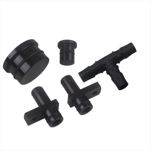 PCV Reroute & Resonator Kit for 2004-2010 6.6L Black