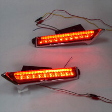 For Rogue 2014-2019 Car LED Rear Window Pillar Light Brake Taillight Lamp with Turn Signal Features