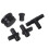 PCV Reroute & Resonator Kit for 2004-2010 6.6L Black 7