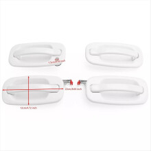 4PCS Exterior Door Handle Set Painted for 1999-2007 19356468, 19356470, 19356469, 19356467 LHD