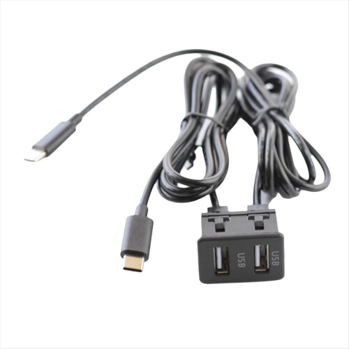 Car Android Navigation Machine Double TYPE-C Input to USB Interface Panel Adapter