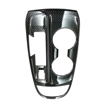 ABS Carbon Fiber Center Control Shift Cup Frame Panel Trim for 2017-2021