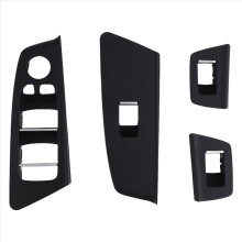 Car Interior Door Window Switch Cover for 5 Series M5 G30 G31 G38 F90 2017-2020 525 528 530 540 RHD Black