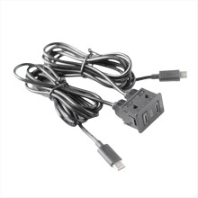 Car Android Navigation Machine Double TYPE-C Input to USB Interface Panel Extension Cable Adapter