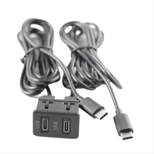 Car Android Navigation Machine Double TYPE-C Input to USB Interface Panel Extension Cable Adapter 2