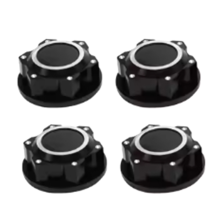 4Pcs Aluminum for 1/5 Kraton 8S Outcast RC Car 24mm Hex Wheel Nuts Hub Cover Dustproof Anti-Skid Black
