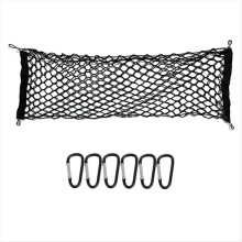 For Cybertruck 2024 Car Trunk Storage Net Bag Pickup Bed Reinforced POM Hook Stretchable Luggage Cargo