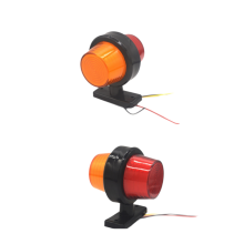2Pcs LED Side Marker Light 12V 24V Double Face Indicator Turn Signal Rear Stop Warning Lamp for Car Truck,A