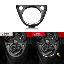 Real Carbon Fiber for 500 2011-2023 595 695 2016-2023 Manual Gear Shift Cover Frame Sticker