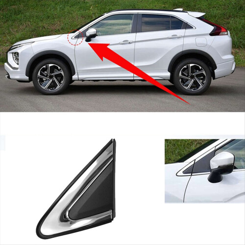For Eclipse 2018-2021 Side Mirror Triangle Corner Cover Window Garnish Panel 7407A521 L 2