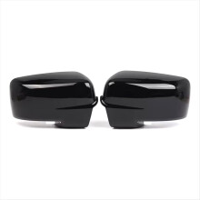 Gloss Black Left Right Auto Rear Mirror Cover Shell Cap for Ram 1500 2013 -2018 68096199AF 68096198AH