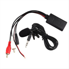 Universal Car Bluetooth AUX Wireless Adapter Audio Phone Hands-Free Microphone UX-in Input