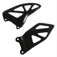 For GSXR1000 2017-2024 Carbon Fiber Color Motorcycle Heel Guard Rearset Plate Foot Peg Protector Accessories