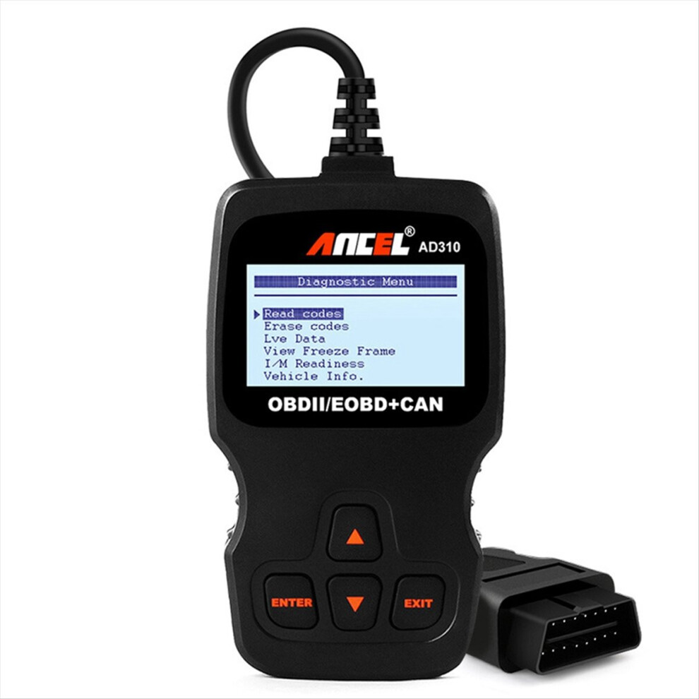 AD310 Car Emgine OBD Ll Scanner Decoder /EOBD+CAN Diagnostic Tool Plug and Play-image-OPC-PN7BFB9-NEW