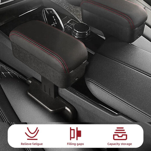 Universal Car Arm Rest Box Auto Armrest Decoration Organizer Storage Container Frame Support Accessories 2
