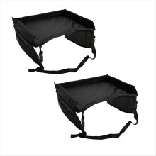 2Pcs Car Seat Travel Tray Safety Play Table Organizer Storage Drawing Board for Children