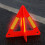 Portable Car Auto Reflective Traffic Warning Sign Triangle Foldable Solid Standing Tripod Road Emergency Standby 9
