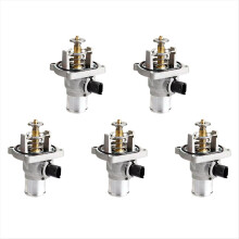 5PCS Car Engine Coolant Thermostat Assembly Housing for Aveo 09-16 96984104 55578419 25193683