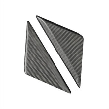 Real Carbon Fiber Car Front Window Side Triangle A Pillar Panel Trim for 2024+ Accessories Matte