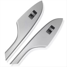 4PCS Car Silver Window Switch Cover Bezel Trim 74232-02630 74231-02620 for 2007-2013 Armrest Upper Panel