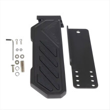 Dead Pedal Driver Foot Rest Left Side Kick Panel for JL JLU 4XE JT Anti-Slip 2018-2022 Black