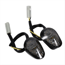 1 Pair Amber LED Turn Signal Light Indicator Lamp Flush Mount for YZF R1 R6 R6S Smoke