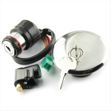 Motorcycle Ignition Switch Gas Cap Seat Lock Key Kit for GN125 GN 125 1982-2001