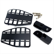 Motorcycle Cruise Enlarged Pedal Anti Slip Foot Special for Rebel 1100 2021- Large & Wide Black