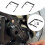 2Pcs Motorcycle Navigation Bracket Phone Expansion Multifunctional for 368G 9