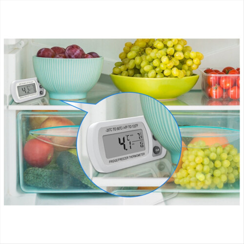Digital Freezer Thermometer LCD Waterproof Refrigerator Household Electronic 1