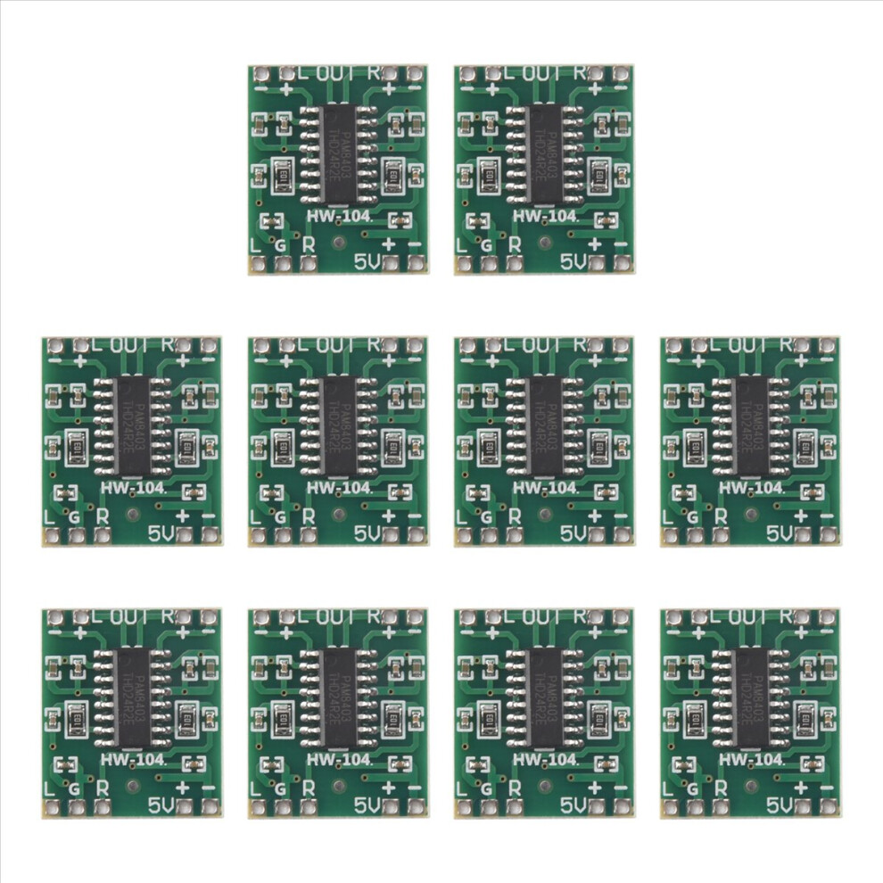 10 PCS PAM8403 Module Super Mini Digital Amplifier Board 2 x 3W Class D 2.5V to 5V Power-image-OPC-PN7BSGJ-NEW