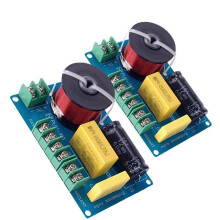 2PCS 200W 3-Way Audio Hifi Filter Circuit Board Stereo Speaker Crossover Filters Treble/ 3 Unit Frequency Dividers