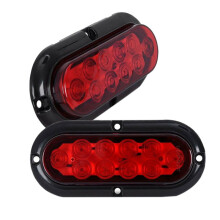 6 Inch LED Set Edge Light Tail Turn Signal Brake Car Accessories Red