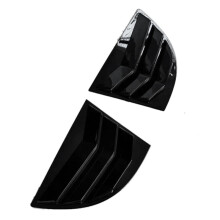 1Pair Car Rear Window Shutter Cover Trim for Sedan 8Th 2005-2011 Side Louver Panel Vent Sticker A