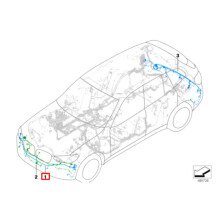 Car Front Bumper Harness Radar Wire Set 61126991959 for X3 G01 G08 X4 G02 2017-2021 Parking Aid Wiring
