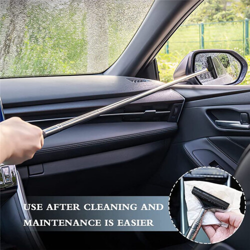 Car Side Mirror Squeegee Portable Rearview Wiper Telescopic Mini 2