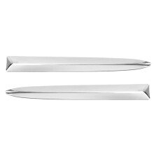 1Pair Car Chrome Front Bumper Upper Moulding Strips Cover Trim for 500 2008-2015 735455041 735455042