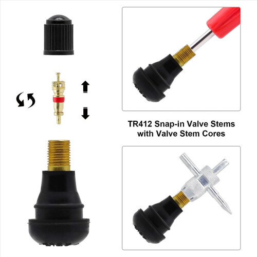 Valve Stem Puller Installer Tool, Single Head Tire Core Remover Tool(40Pcs) 2