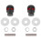 1 Pair Motorcycle Skull Number Plate Frame Screws Fitting Screw Black 11