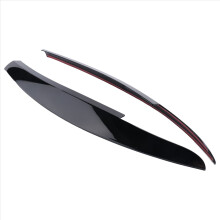 Car Headlight Eyebrow Sticker Decoration For 2008-2017 Accessories Black