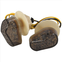 Motorcycle 2Pcs LED Mount Flush Blinker Tail Indicator Turn Signals Light for YZF R1 R6 SFZ1S
